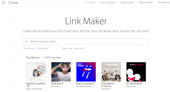 iTunes Link Maker: create affiliate links to nearly all content in our stores.