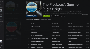 Barak Obama: President of Playlists