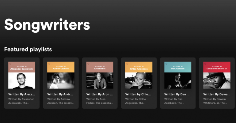 Spotify is debuting a beta version of songwriter pages - Digital music distribution - Beatrising Distribution